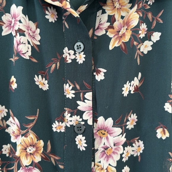 Collective Concepts Forest Green Floral Dress - Picture 3 of 7